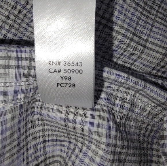 Calvin Klein Gray Casual Button Down Shirt - Picture 8 of 8